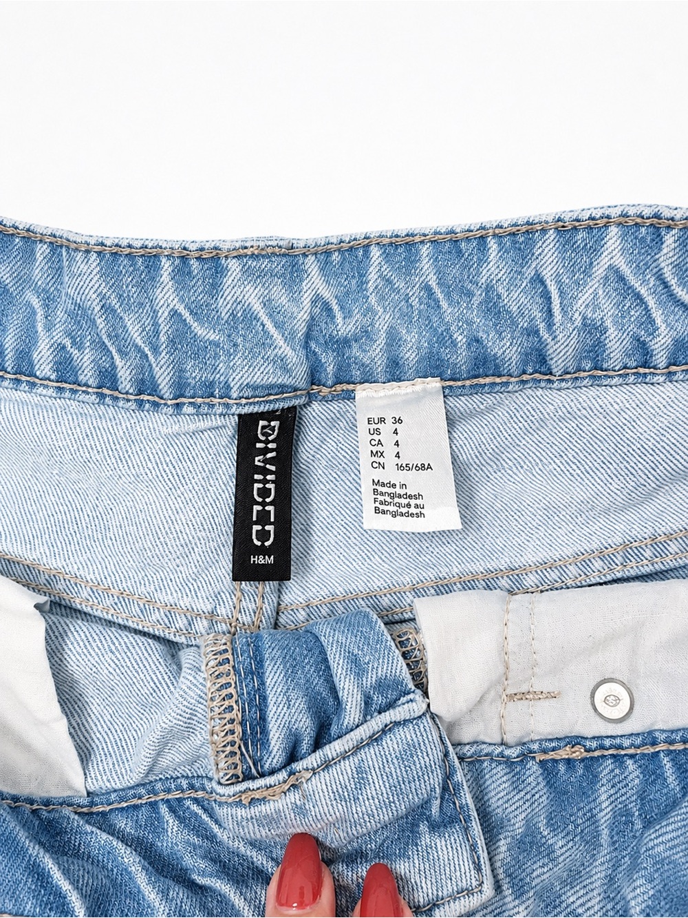 H&M Wide Leg Jeans – Light Wash Denim – Women’s US 4 / EUR 36 - Picture 3 of 12